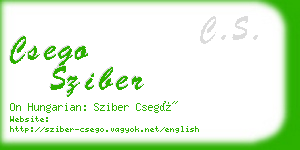 csego sziber business card
